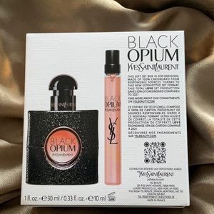 NIB  Full Size Black Opium 1 oz and Travel/Purse Size 0.33oz
